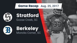 Recap: Stratford  vs. Berkeley  2017