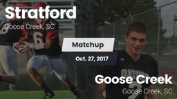 Matchup: Stratford High vs. Goose Creek  2017