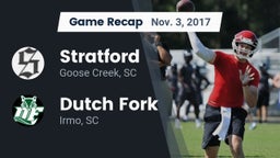 Recap: Stratford  vs. Dutch Fork  2017
