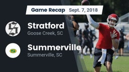 Recap: Stratford  vs. Summerville  2018