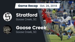 Recap: Stratford  vs. Goose Creek  2018