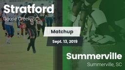 Matchup: Stratford High vs. Summerville  2019