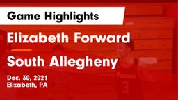Elizabeth Forward  vs South Allegheny  Game Highlights - Dec. 30, 2021