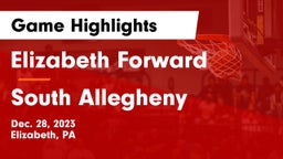 Elizabeth Forward  vs South Allegheny  Game Highlights - Dec. 28, 2023