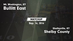 Matchup: Bullitt East High vs. Shelby County  2016