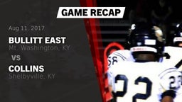 Recap: Bullitt East  vs. Collins  2017