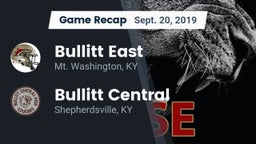 Recap: Bullitt East  vs. Bullitt Central  2019