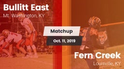 Matchup: Bullitt East High vs. Fern Creek  2019