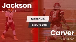 Matchup: Jackson  vs. Carver  2017