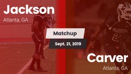 Matchup: Jackson  vs. Carver  2019