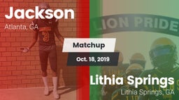 Matchup: Jackson  vs. Lithia Springs  2019