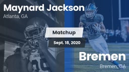 Matchup: Maynard Jackson High vs. Bremen  2020