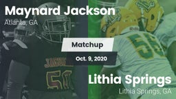 Matchup: Maynard Jackson High vs. Lithia Springs  2020