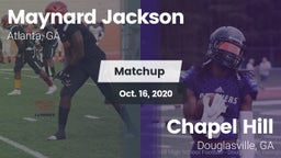 Matchup: Maynard Jackson High vs. Chapel Hill  2020