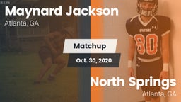 Matchup: Maynard Jackson High vs. North Springs  2020