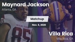 Matchup: Maynard Jackson High vs. Villa Rica  2020
