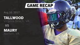 Recap: Tallwood  vs. Maury  2017