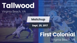 Matchup: Tallwood  vs. First Colonial  2017