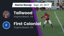 Recap: Tallwood  vs. First Colonial  2017