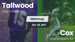 Matchup: Tallwood  vs. Cox  2017