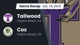 Recap: Tallwood  vs. Cox  2018