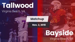 Matchup: Tallwood  vs. Bayside  2018