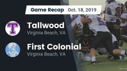 Recap: Tallwood  vs. First Colonial  2019