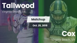 Matchup: Tallwood  vs. Cox  2019