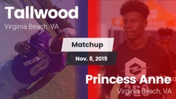 Matchup: Tallwood  vs. Princess Anne  2019