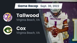 Recap: Tallwood  vs. Cox  2022