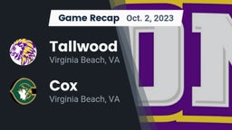 Recap: Tallwood  vs. Cox  2023