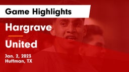 Hargrave  vs United  Game Highlights - Jan. 2, 2023