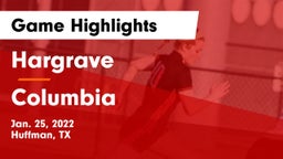 Hargrave  vs Columbia  Game Highlights - Jan. 25, 2022