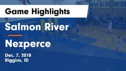 Salmon River  vs Nezperce Game Highlights - Dec. 7, 2018