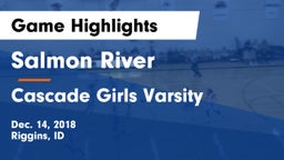 Salmon River  vs Cascade Girls Varsity Game Highlights - Dec. 14, 2018