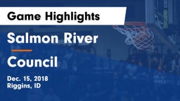 Salmon River  vs Council Game Highlights - Dec. 15, 2018