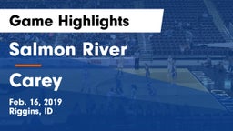 Salmon River  vs Carey  Game Highlights - Feb. 16, 2019