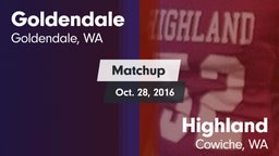 Matchup: Goldendale High vs. Highland  2016
