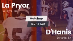 Matchup: La Pryor  vs. D'Hanis  2017