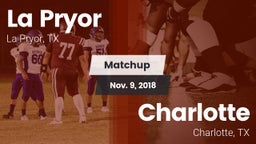 Matchup: La Pryor  vs. Charlotte  2018