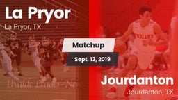 Matchup: La Pryor  vs. Jourdanton  2019