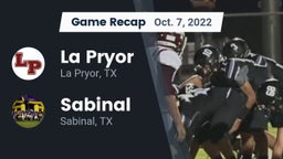 Recap: La Pryor  vs. Sabinal  2022