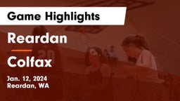 Reardan  vs Colfax  Game Highlights - Jan. 12, 2024