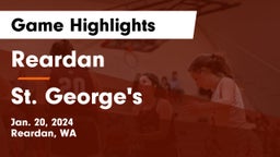 Reardan  vs St. George's   Game Highlights - Jan. 20, 2024