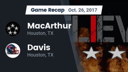 Recap: MacArthur  vs. Davis  2017