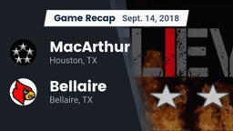 Recap: MacArthur  vs. Bellaire  2018