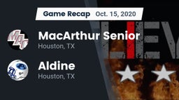 Recap: MacArthur Senior  vs. Aldine  2020