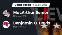 Recap: MacArthur Senior  vs. Benjamin O. Davis  2020
