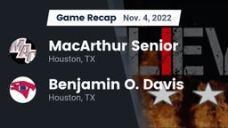 Recap: MacArthur Senior  vs. Benjamin O. Davis  2022