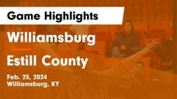 Williamsburg   vs Estill County  Game Highlights - Feb. 25, 2024